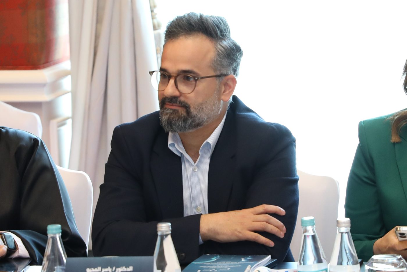 Yasser Almehio at the Al Jazeera Liberties Centre panel on AI and media